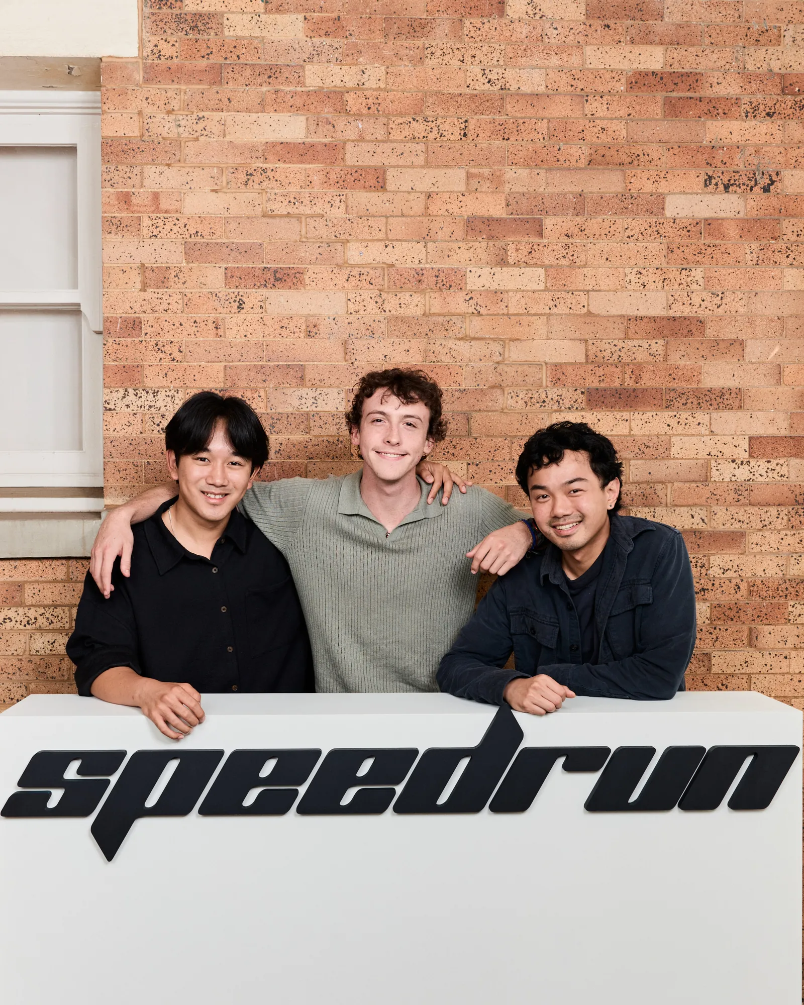 Andrew, Kai, and Aaron together at speedrun